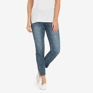 NWOT Tribal Jeans Anchor Print Ankle Jegging- sz 6